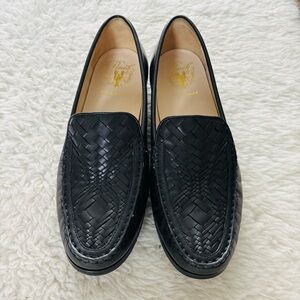 Cole Haan Black Leather Woven Slip-Ons/ Loafers Women’s Shoes size 10 B